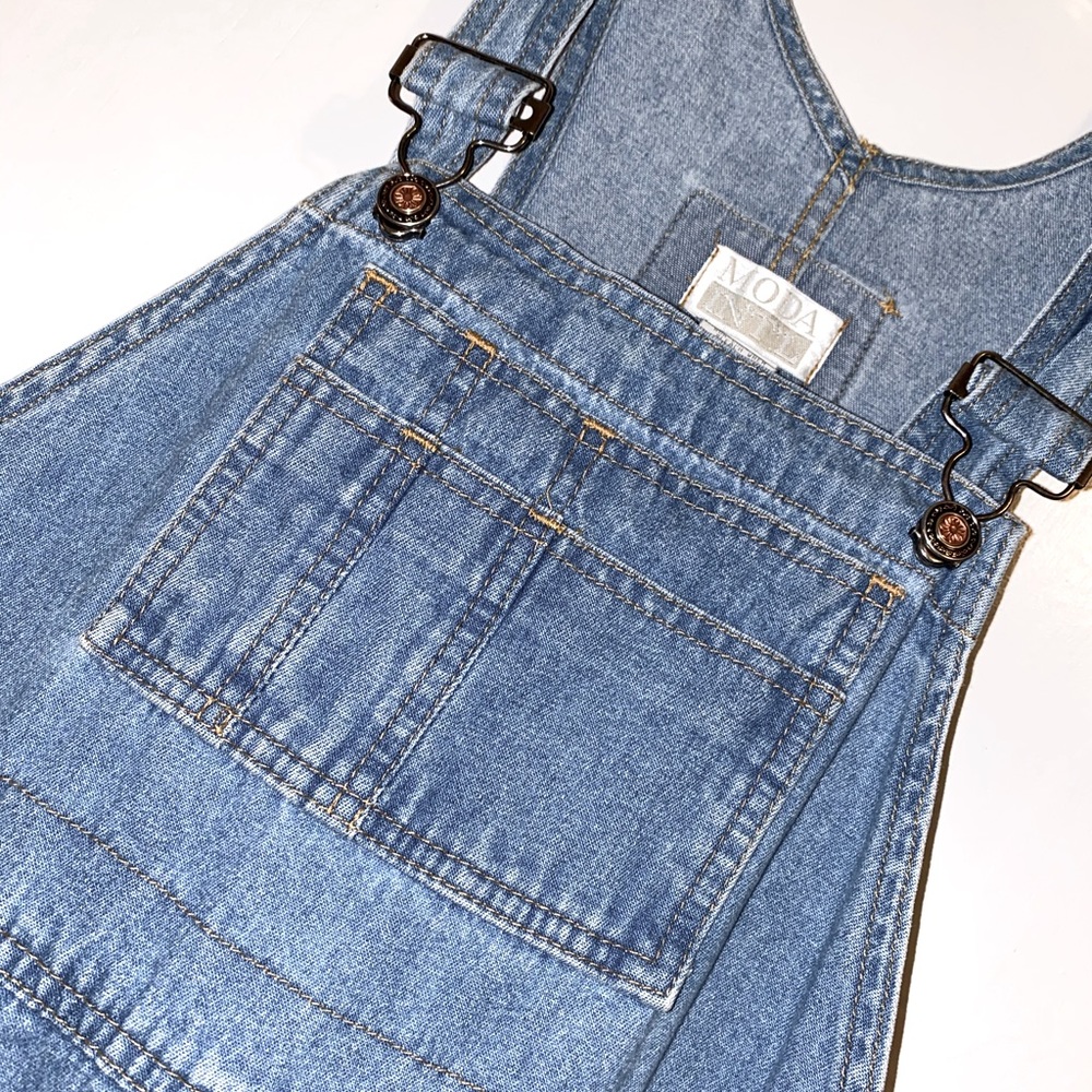 90s vintage oversized overall shorts